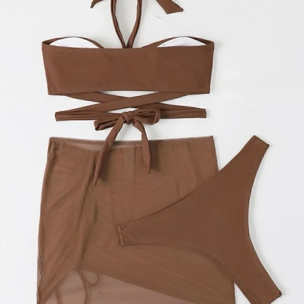 Bikini LUXE Three Piece Bikini Swimsuit Set